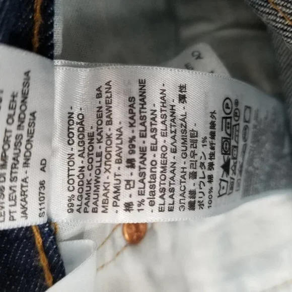 Levis 501 Mens Jeans Blue Straight Button 34X27 FINAL PRICE!!! - Picture 9 of 10